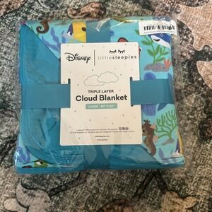 Little Sleepies Finding Nemo Nemo's Reef Large Cloud Bamboo Blanket NEW